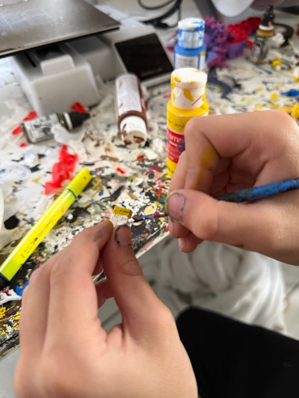Lorenzo at work in his studio